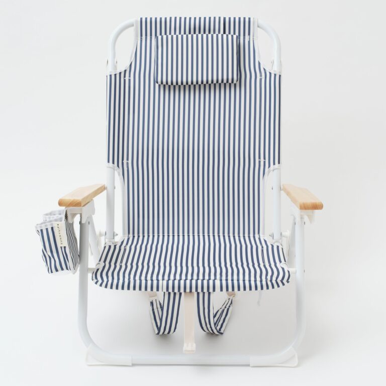 Chaise De Plage Confortable Bleu Cotier Detente Exterieure Et Bord De Mer 3
