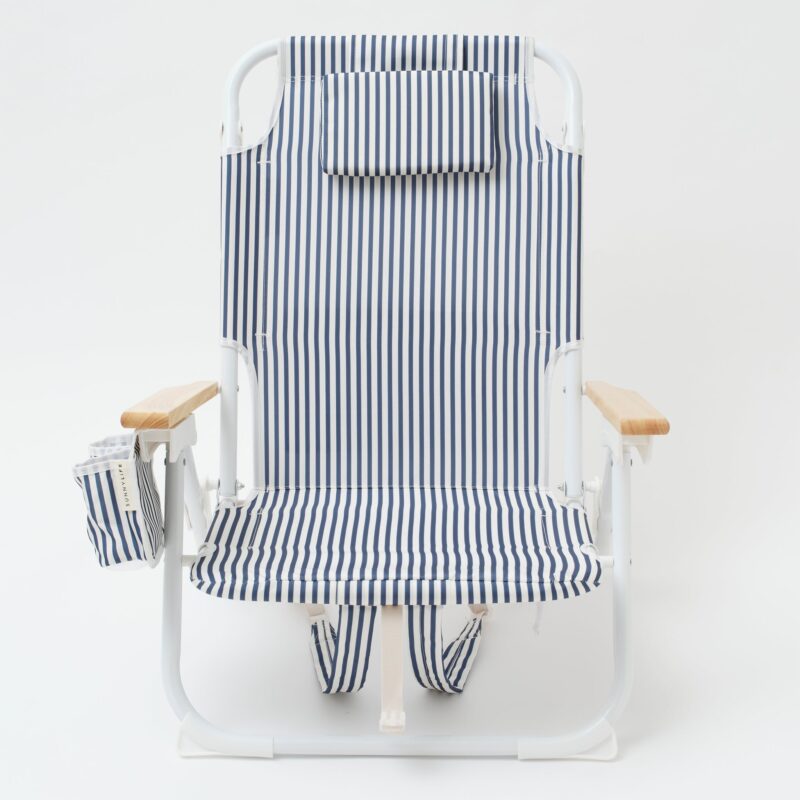 Chaise De Plage Confortable Bleu Cotier Detente Exterieure Et Bord De Mer 3