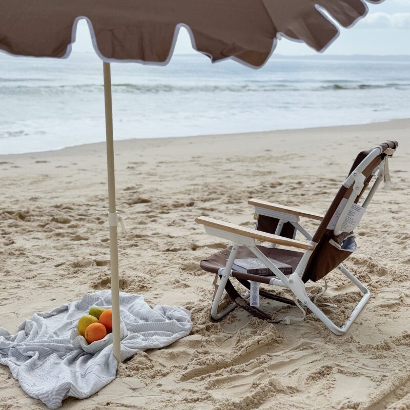 Chaise De Plage Confortable Style Bois Flotte Rustique Ideale Pour Detente Exterieure 3
