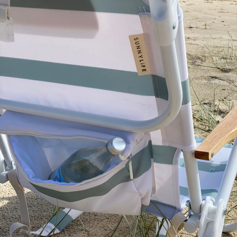 Chaise De Plage Rayee La Palma Sauge Confort Luxe Pour Exterieur Et Detente 6