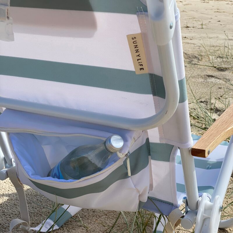 Chaise De Plage Rayee La Palma Sauge Confort Luxe Pour Exterieur Et Detente 6