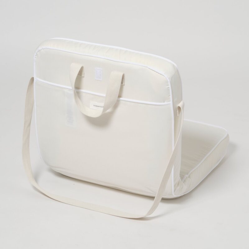 Chaise Pliante Portable Creme Style Casa Assise Confortable Ideale Interieur Exterieur 1