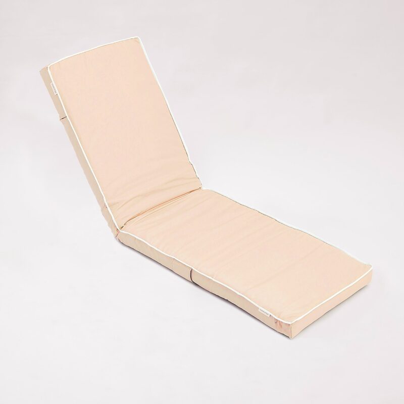 Fauteuil Long Confortable Couleur Sable Ideal Detente Interieur Exterieur 4