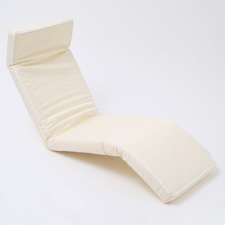 Fauteuil Relax Confortable Couleur Sable Ideal Pour Detente En Interieur Ou Exterieur 4