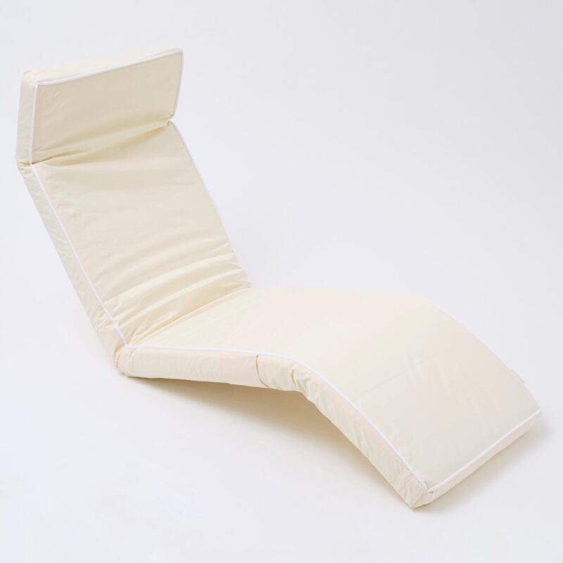 Fauteuil Relax Confortable Couleur Sable Ideal Pour Detente En Interieur Ou Exterieur 4