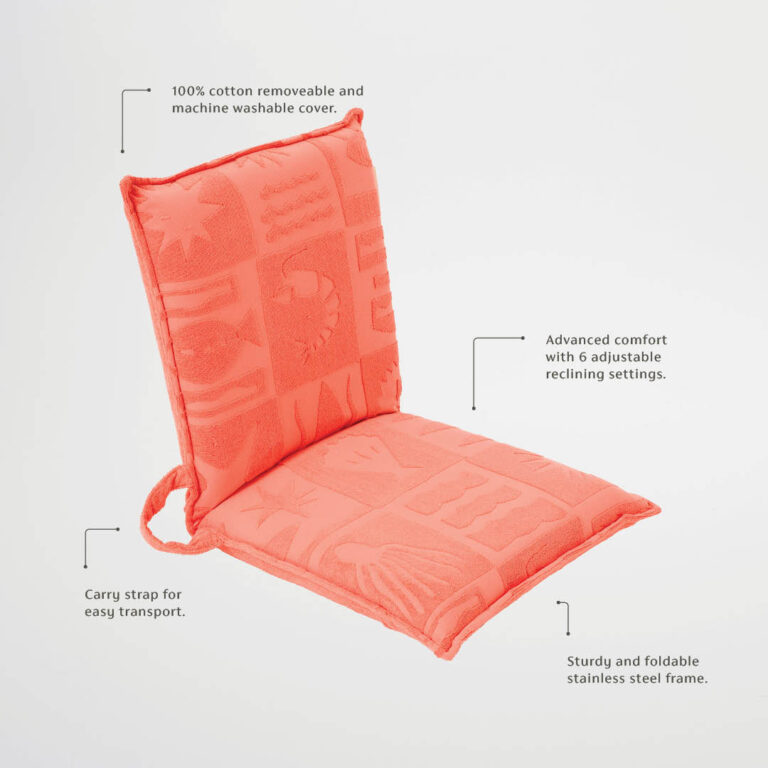Siege Pliant Portable Plage Coral Confort Et Detente En Exterieur 5